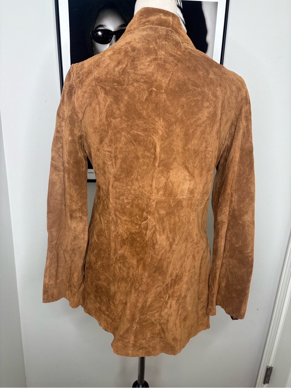 Forever 21 Tan Suede Button-Front Blazer - Picture 2 of 3
